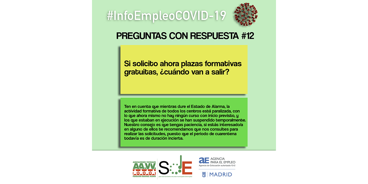 #InfoEmpleoCOVID-19: respuestas a dudas habituales de la cuarentena del coronavirus