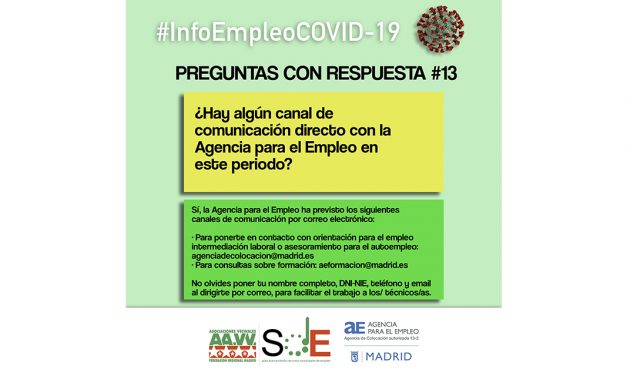 #InfoEmpleoCOVID-19: respuestas a dudas habituales de la cuarentena del coronavirus