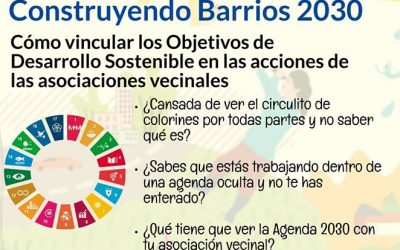 Nuevo taller de la Escuela Vecinal sobre los objetivos de la Agenda 2030 (aplazado)