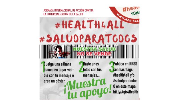 «Salud para todos»: el 7 de abril, participa desde casa en la movilización europea en defensa de la sanidad pública
