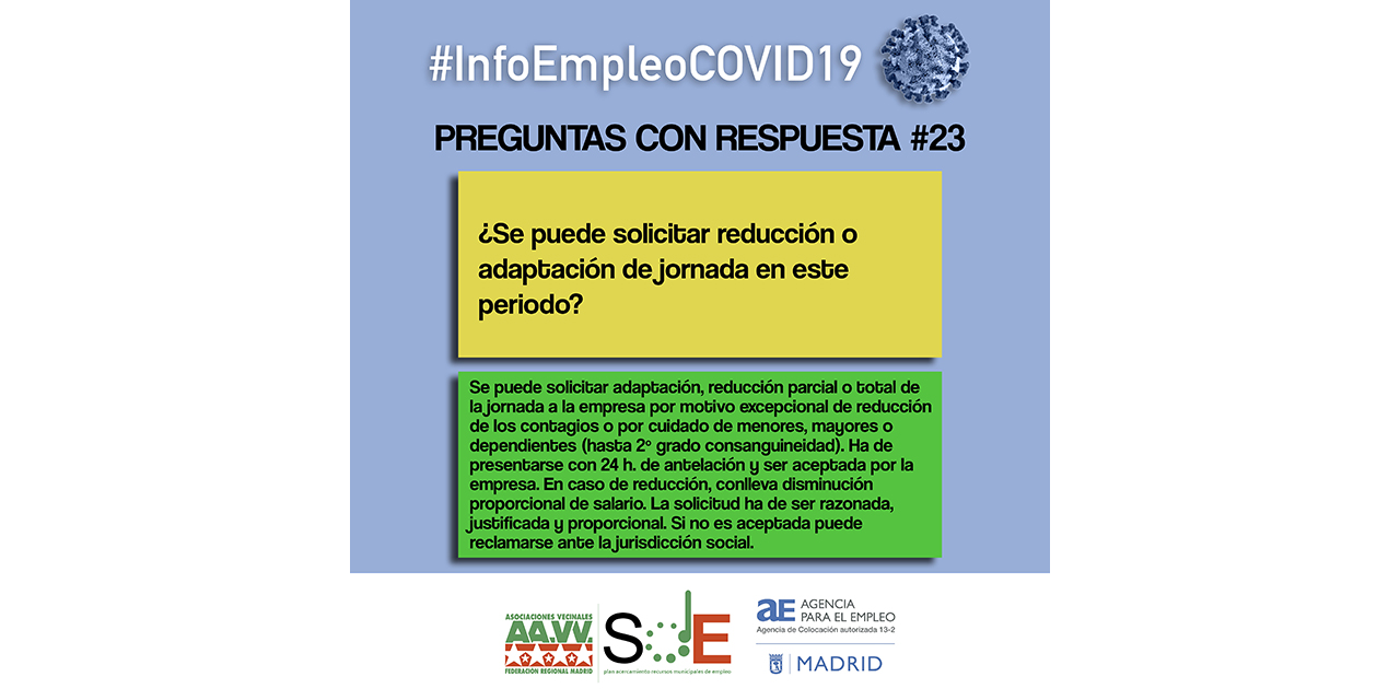 Segunda entrega de #InfoEmpleoCOVID-19: respuestas a dudas habituales en el periodo de crisis sanitaria
