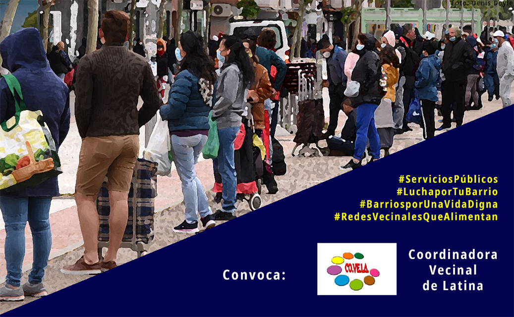 Las asociaciones vecinales de Latina se concentran ante la Junta de Distrito para protestar por el “abandono institucional”
