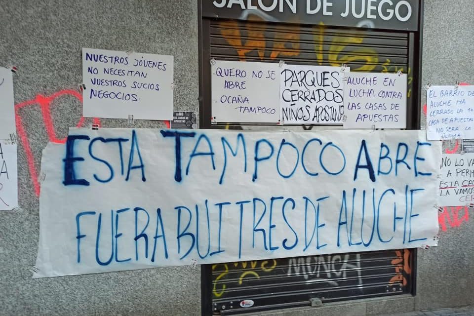 ¿Un nuevo local de apuestas en la calle Ocaña? ¡No lo permitamos!