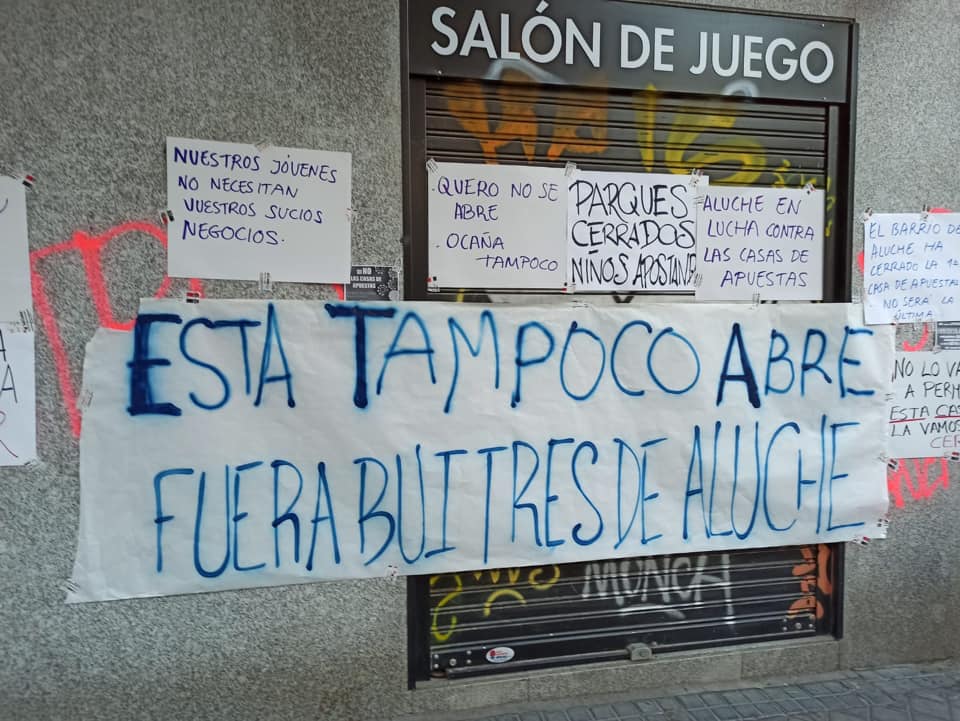¿Un nuevo local de apuestas en la calle Ocaña? ¡No lo permitamos!