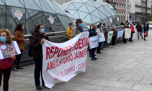 Medio kilómetro de pancartas en defensa de la sanidad pública