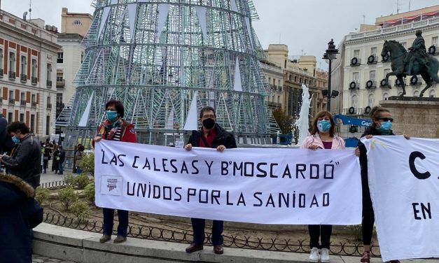 Medio kilómetro de pancartas en defensa de la sanidad pública