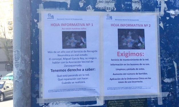 Más de un año con problemas en el servicio de recogida neumática de basura en Zarzaquemada (Leganés)