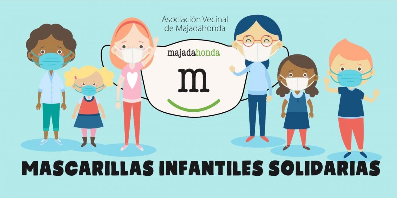 Mascarillas infantiles solidarias en Majadahonda