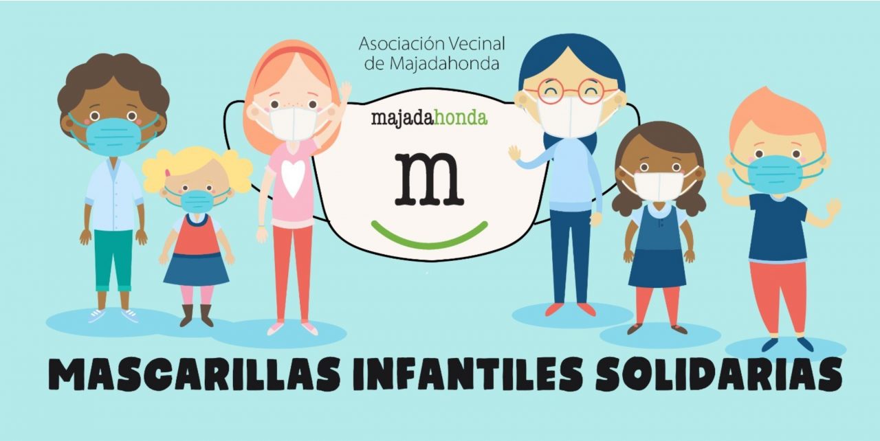 Mascarillas infantiles solidarias en Majadahonda