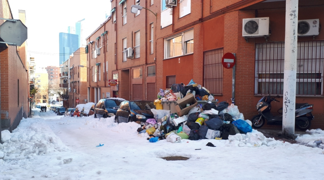 La FRAVM crea un mapa de incidencias no resueltas de la gran nevada