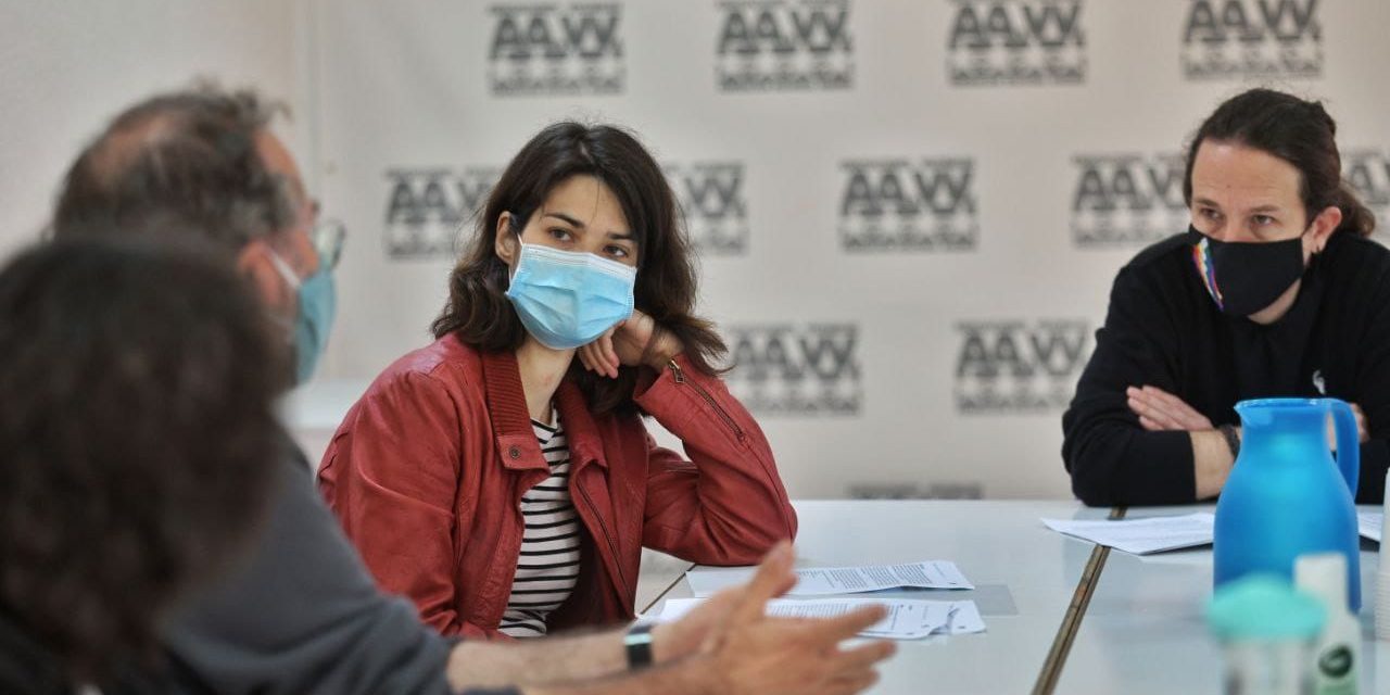 La federación vecinal inicia con Pablo Iglesias su ronda de reuniones con las candidaturas a los comicios del 4M