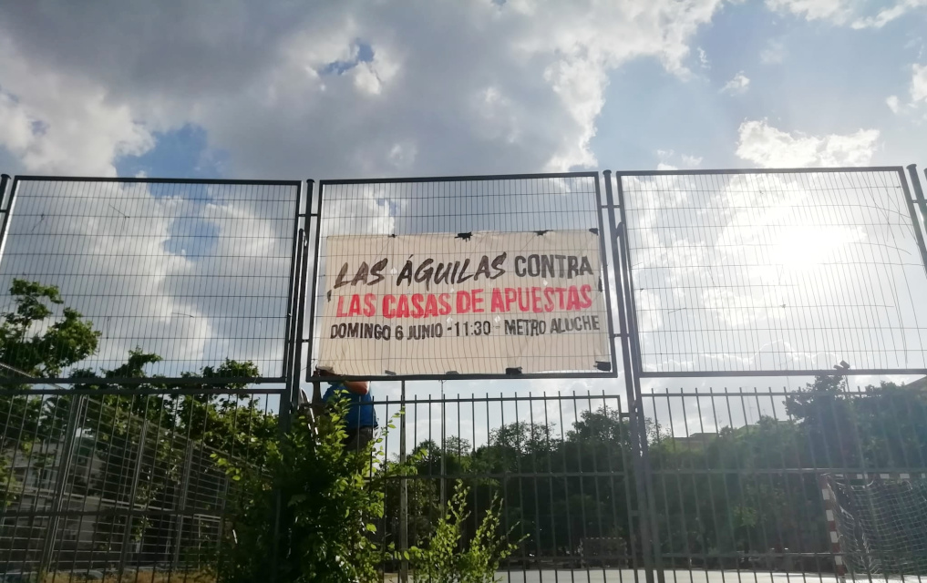 Colectivos vecinales de Aluche, Águilas y Lucero llaman a manifestarse el 6 de junio contra los locales de apuestas