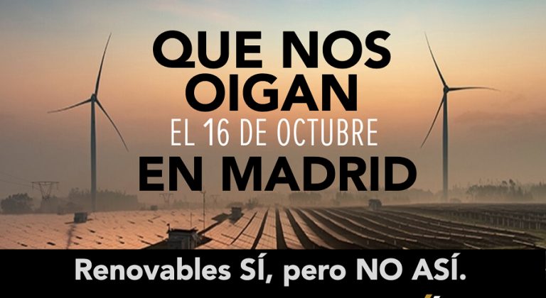16-O: clamor por una transición energética que beneficie a las personas