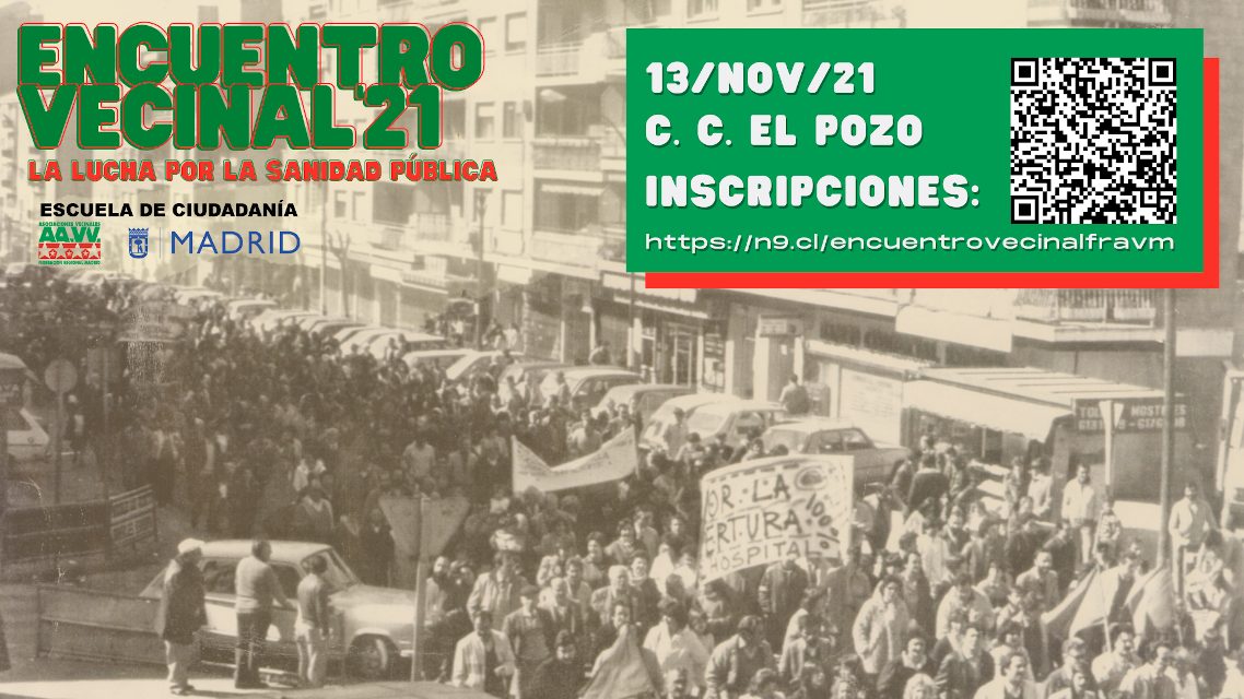 En su 44º aniversario, la FRAVM rinde homenaje a los vecinos y vecinas que han defendido y defienden la sanidad pública