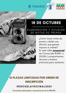 cartel taller notas de prensa