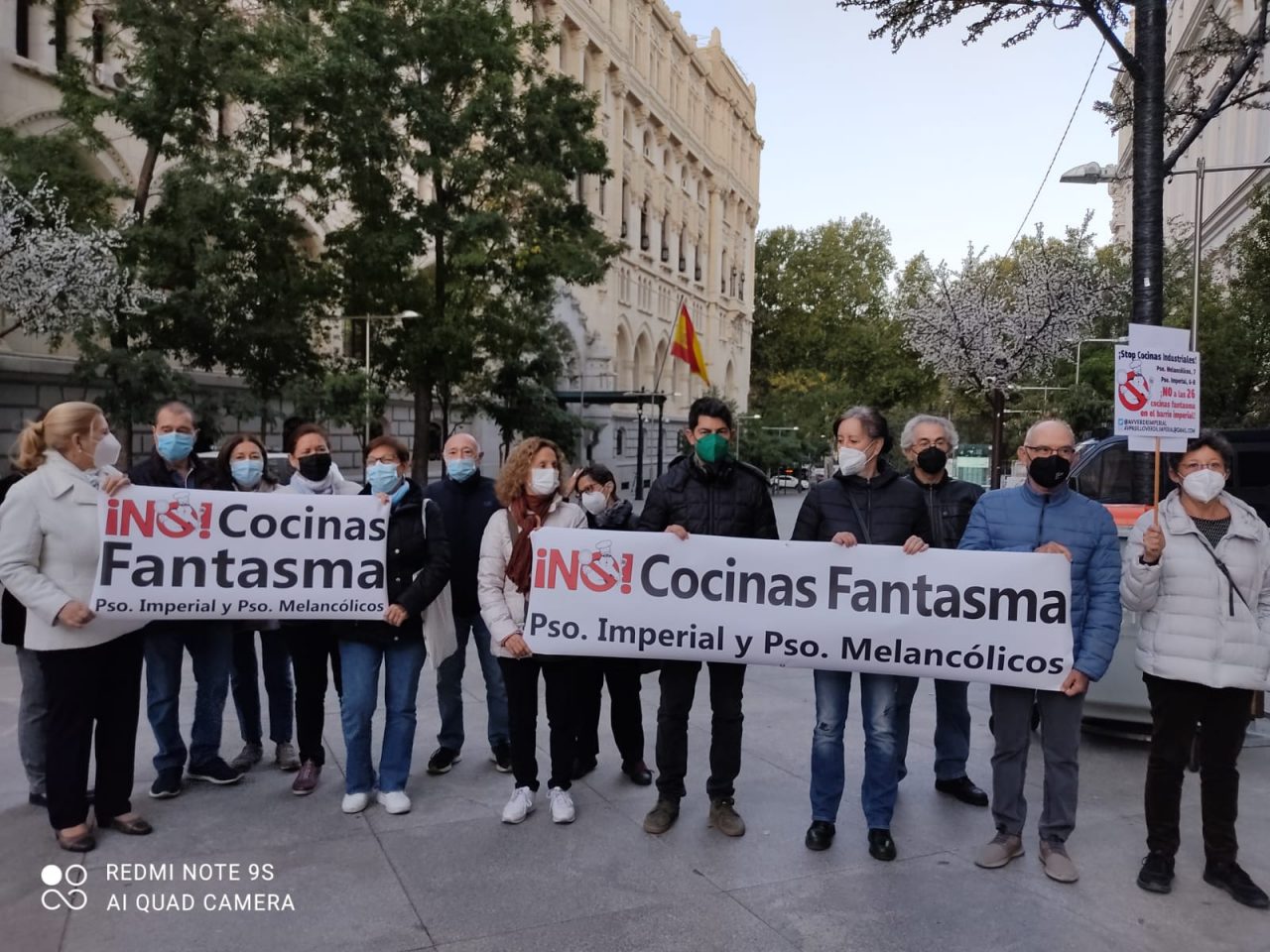 Concentración contra las cocinas fantasma