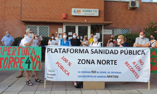 Las Urgencias de Atención Primaria de San Sebastián de los Reyes acogen una nueva concentración vecinal por su reapertura