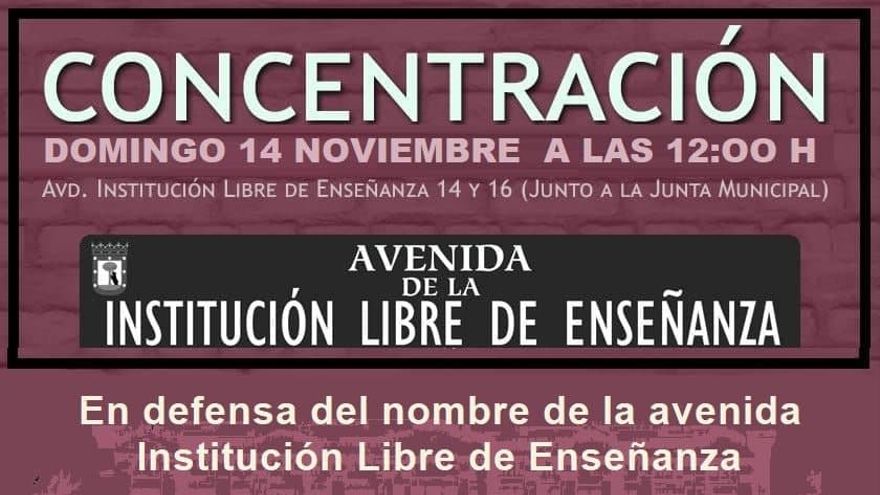 La Institución Libre de Enseñanza se merece una avenida en Madrid