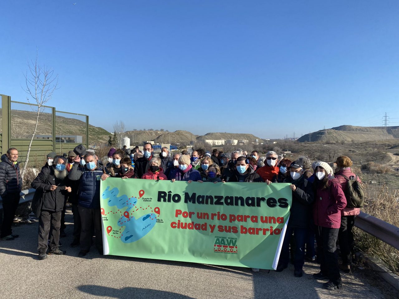 Las asociaciones vecinales del Sur vuelven a manifestarse por la recuperación del río Manzanares y su entorno