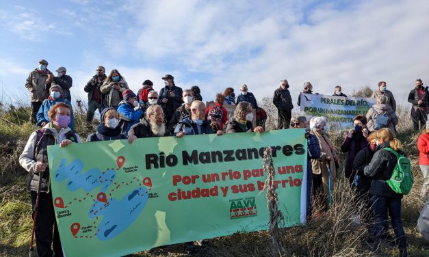 Varios cientos de personas dan vida a las marchas por la recuperación del Manzanares Sur