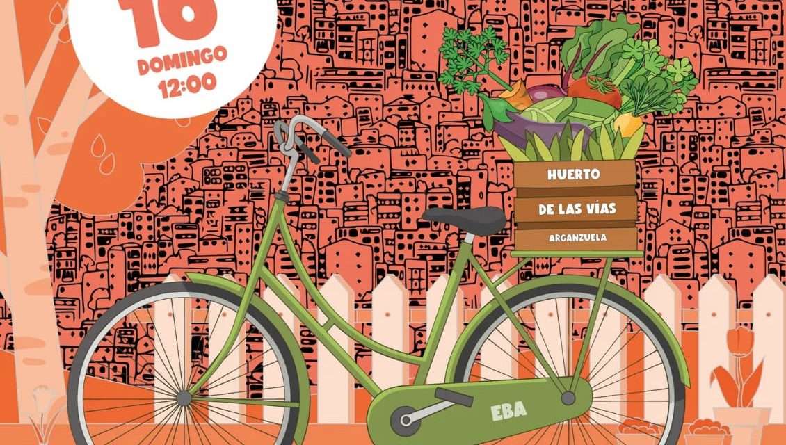 Una marcha ciclista recorrerá Arganzuela para celebrar la continuidad del huerto comunitario Las Vías