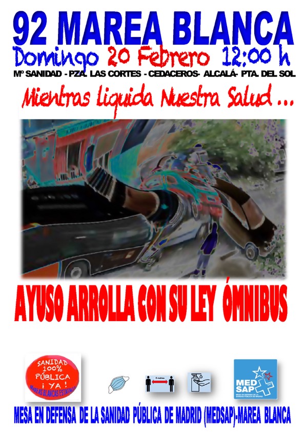 Cartel de la 92ª Marea Blanca