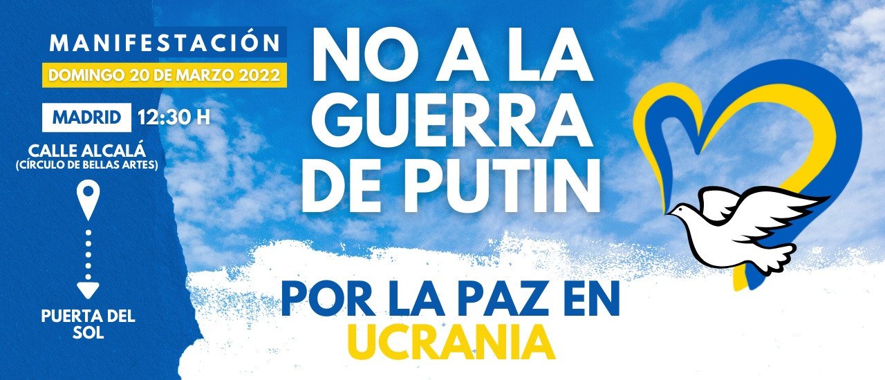 Madrid se levanta por la paz en Ucrania