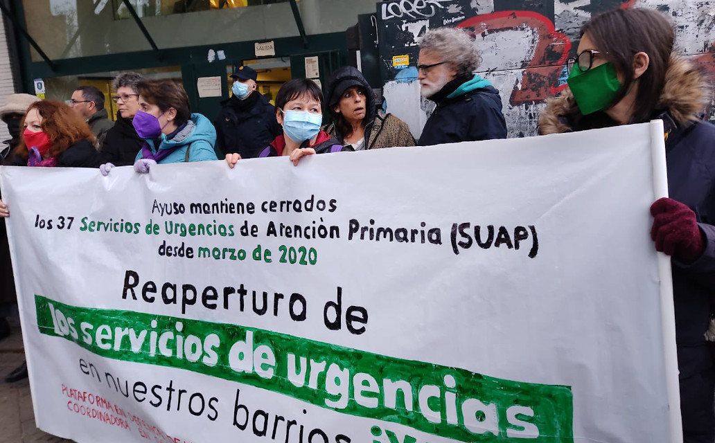 Nueva manifestación en Ciudad Lineal y San Blas para exigir la reapertura de las urgencias de Atención Primaria