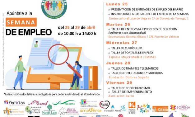Llega la Semana de empleo de Puente de Vallecas