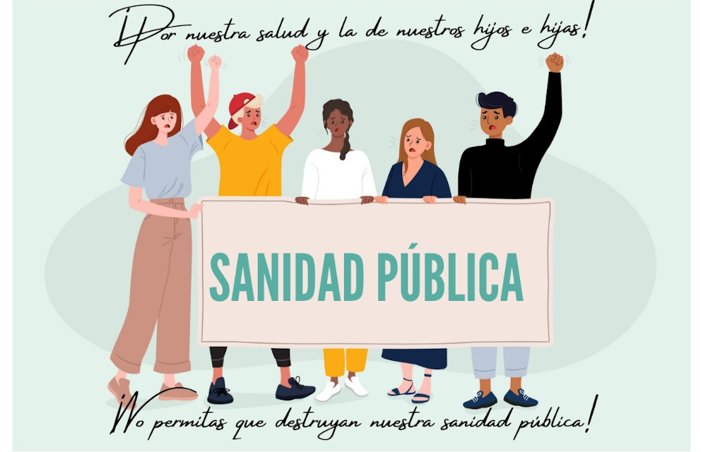 Villa de Vallecas protesta de nuevo contra el deterioro de la sanidad pública