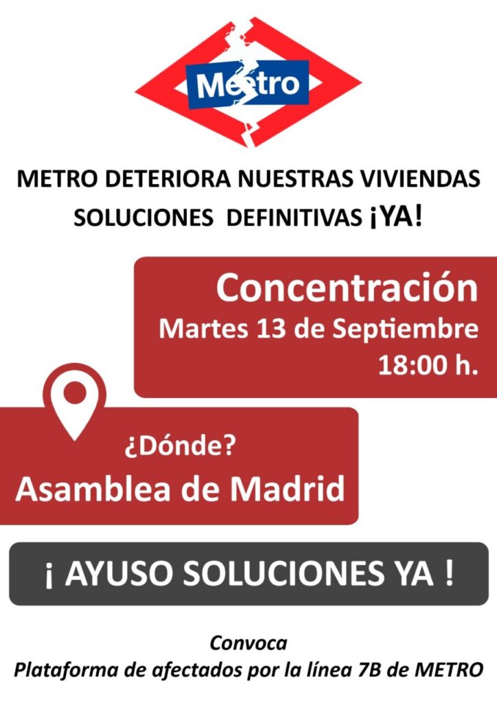 Los afectados por la línea 7B de Metro pedirán ante el parlamento ...