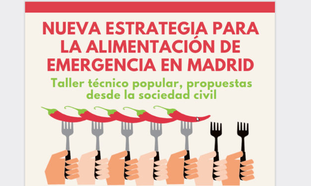 La FRAVM convoca un taller sobre propuestas desde la sociedad civil para una nueva estrategia para la alimentación de emergencia