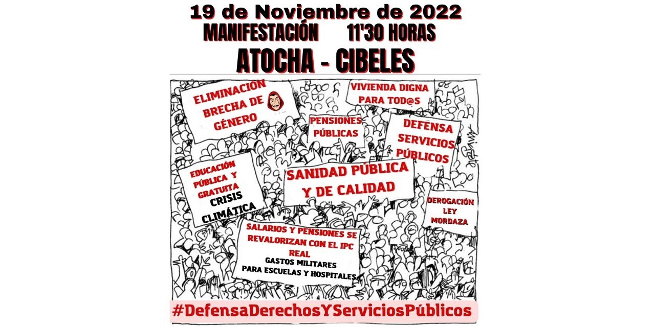 La vecindad vuelve a manifestarse el sábado en defensa de los derechos y servicios públicos