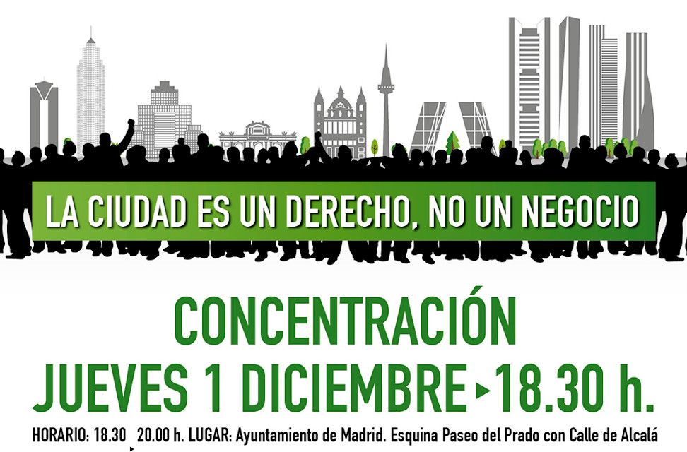 La ciudadanía madrileña se moviliza contra la degradación de la capital y los derechos ciudadanos