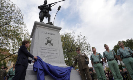 El monumento al legionario, un nuevo “motivo de vergüenza para la sociedad madrileña”