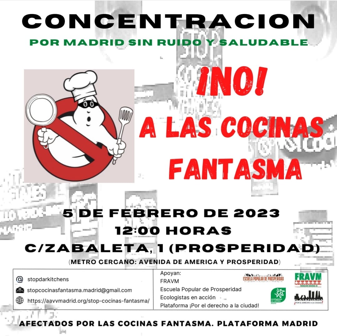 Detalle del cartel concentración 05/02/2023
