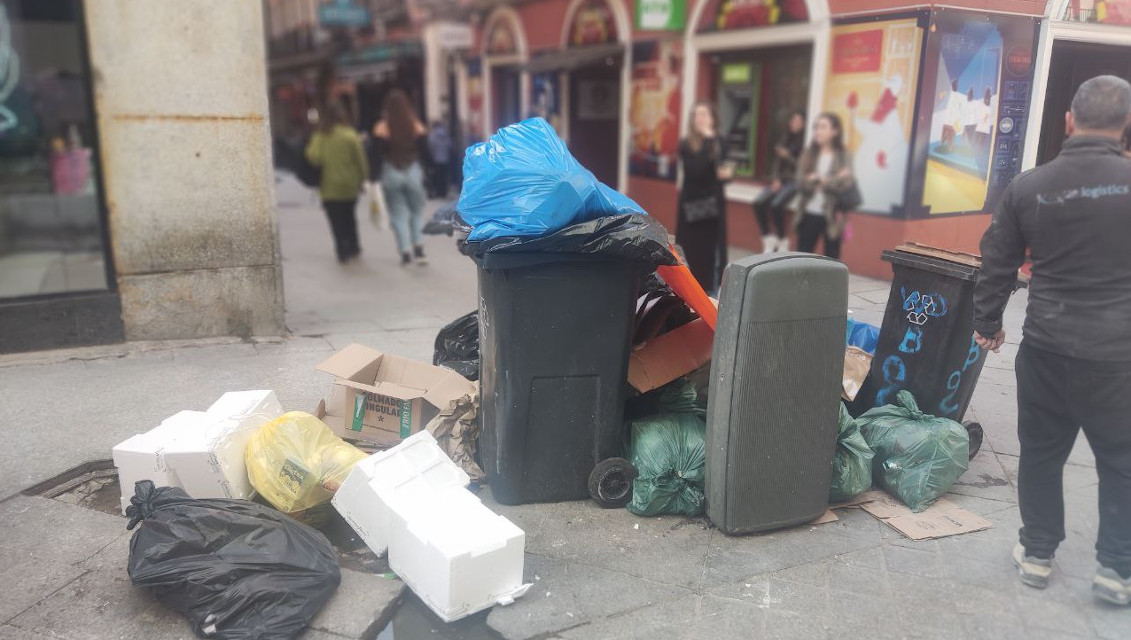 Ratas en la Puerta del Sol de Madrid