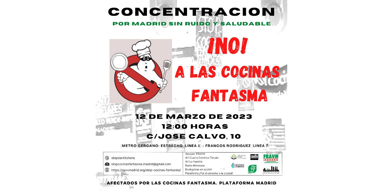 Nueva concentración contra las cocinas fantasma, ahora en Tetuán