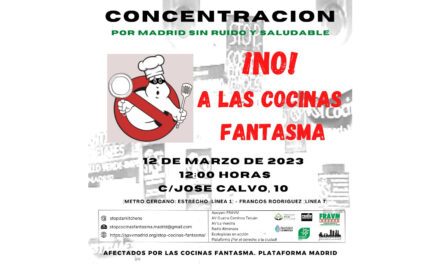Nueva concentración contra las cocinas fantasma, ahora en Tetuán