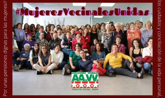 #MujeresVecinalesUnidas: ni un paso atrás en los derechos de las mujeres