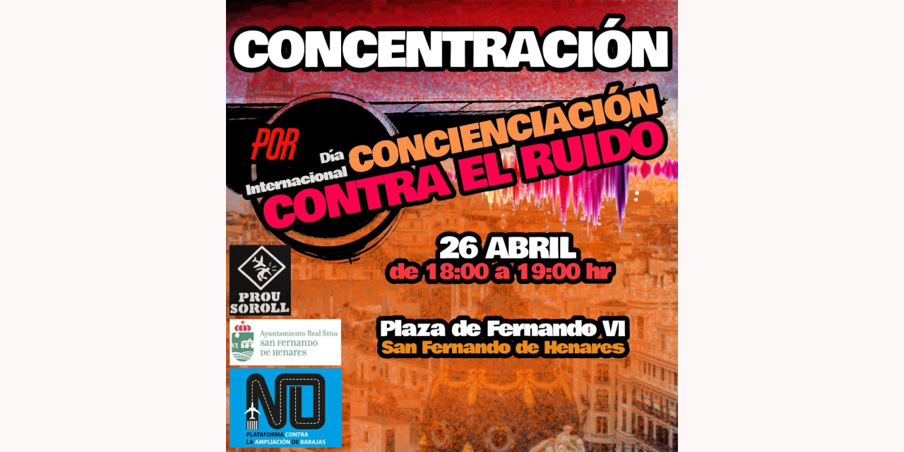 Concentración y mesa redonda en San Fernando de Henares por la reducción del tráfico aéreo y la actividad de Barajas