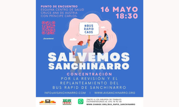 La vecindad de Sanchinarro se moviliza para exigir la revisión del proyecto de Bus Rapid y la protección del medio ambiente