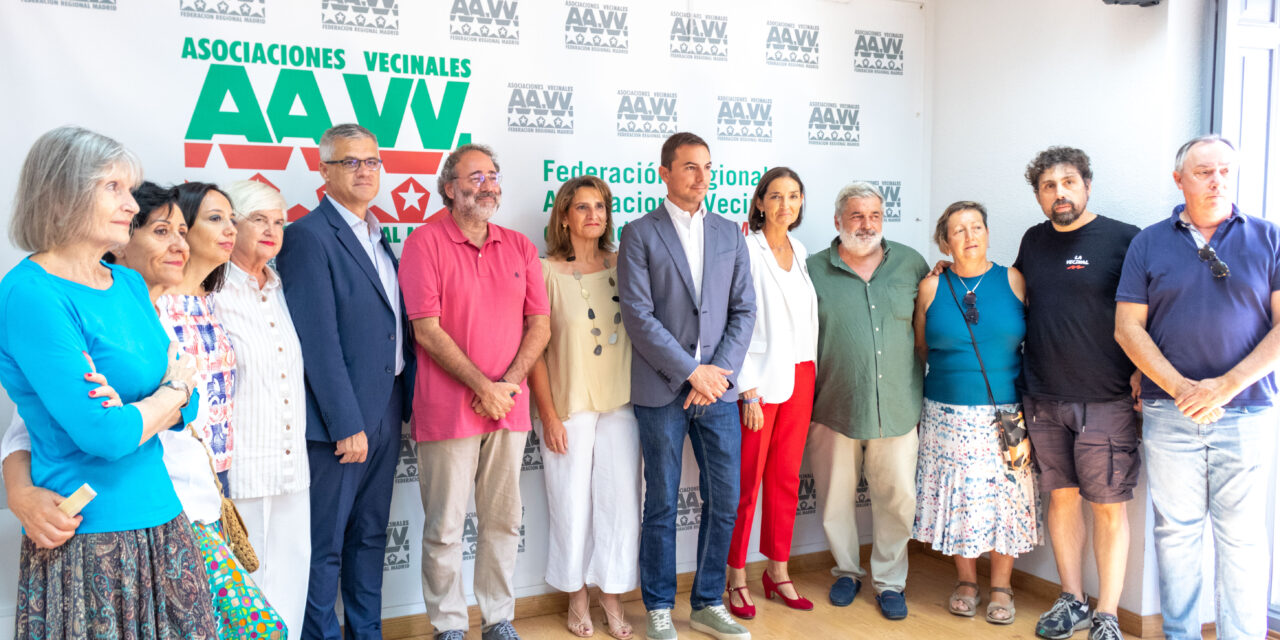 Elecciones del 23J: la FRAVM traslada a Teresa Ribera la necesidad de invertir en vivienda al menos el 2% del PIB