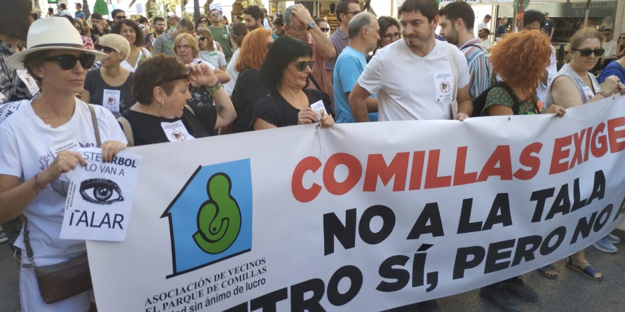 La ampliación de la línea 11 de Metro amenaza con destruir la totalidad del parque de Comillas