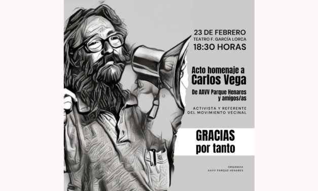 Homenaje a Carlos Vega, ejemplo de compromiso vecinal y sindical