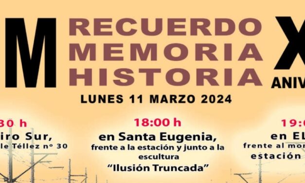 XX aniversario del 11M: que el recuerdo de las víctimas no caiga jamás en el olvido