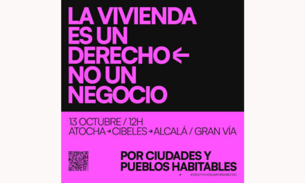 13 de octubre: la FRAVM anima a la ciudadanía a desbordar Madrid en defensa del derecho a la vivienda digna