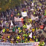 Manifestación en Montecarmelo para exigir al Ayuntamiento de Madrid que acate la sentencia judicial y paralice las obras del megacantón