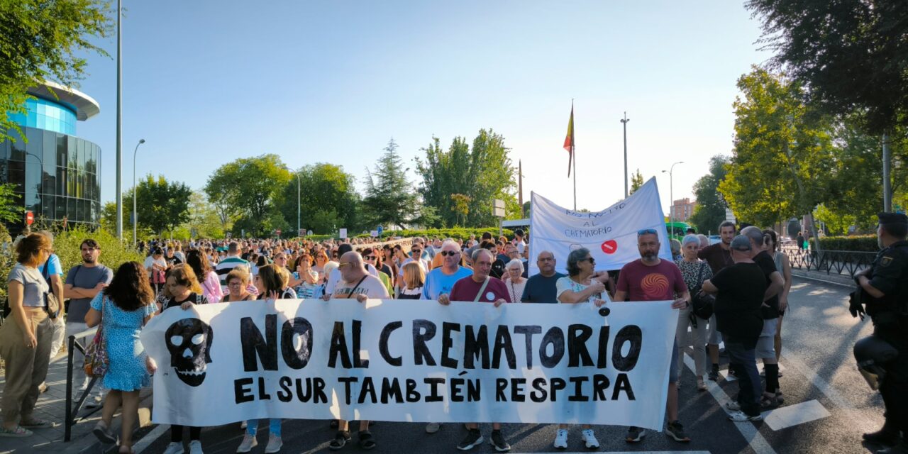 Este domingo, una nueva manifestación llegará hasta el Tanatorio de la M40 para rechazar la apertura del crematorio