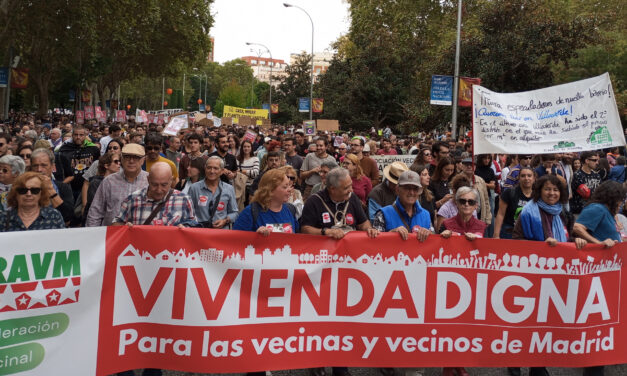 La FRAVM reclama en sus alegaciones al Plan Estatal de Vivienda destinar entre el 1% y el 3% del PIB a políticas de vivienda